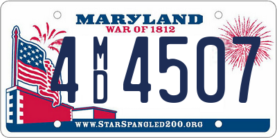 MD license plate 4MD4507