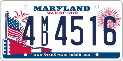 MD license plate 4MD4516