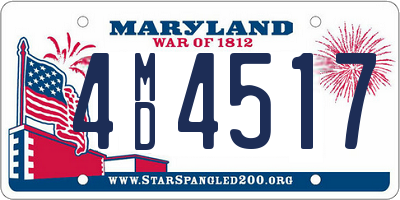 MD license plate 4MD4517