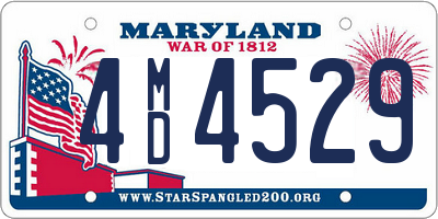 MD license plate 4MD4529