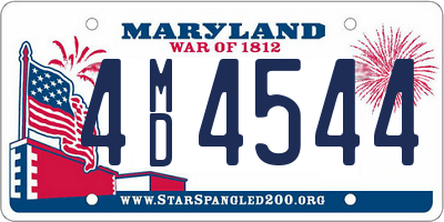 MD license plate 4MD4544