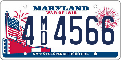 MD license plate 4MD4566