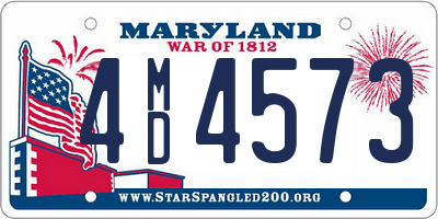 MD license plate 4MD4573