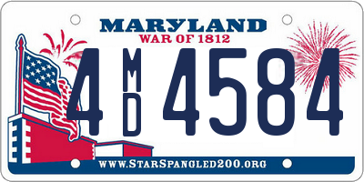 MD license plate 4MD4584