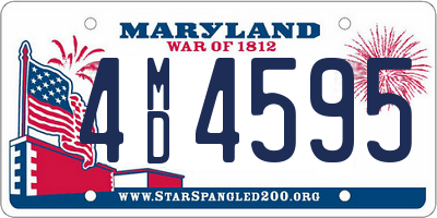 MD license plate 4MD4595