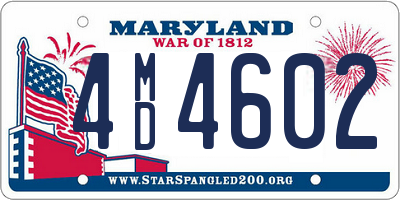 MD license plate 4MD4602