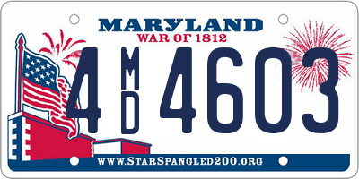 MD license plate 4MD4603