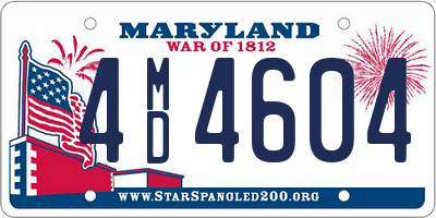 MD license plate 4MD4604