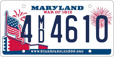 MD license plate 4MD4610