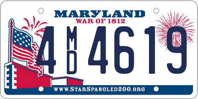 MD license plate 4MD4619