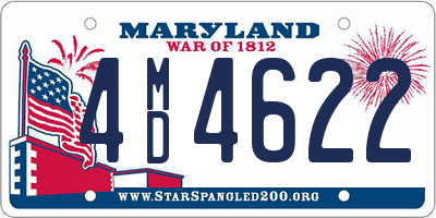 MD license plate 4MD4622