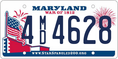 MD license plate 4MD4628