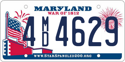 MD license plate 4MD4629