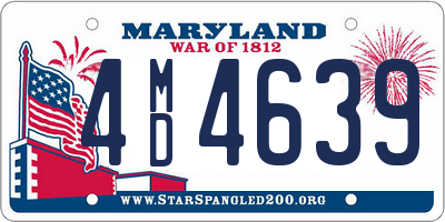 MD license plate 4MD4639
