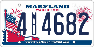 MD license plate 4MD4682