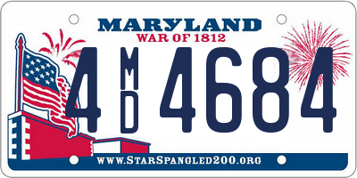 MD license plate 4MD4684