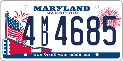 MD license plate 4MD4685