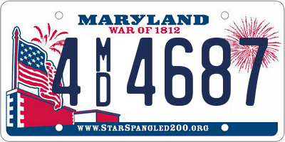 MD license plate 4MD4687
