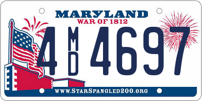 MD license plate 4MD4697