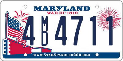 MD license plate 4MD4711