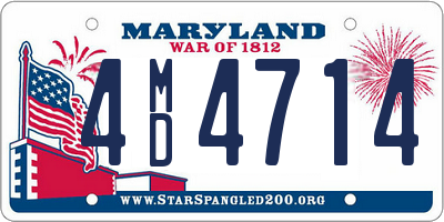 MD license plate 4MD4714