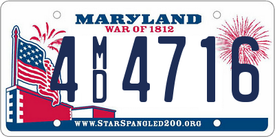 MD license plate 4MD4716