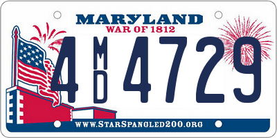 MD license plate 4MD4729