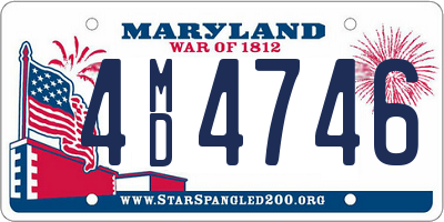 MD license plate 4MD4746