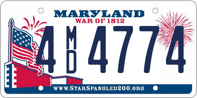 MD license plate 4MD4774