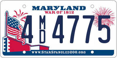 MD license plate 4MD4775