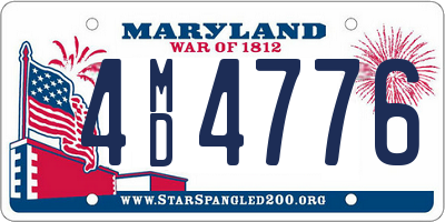 MD license plate 4MD4776