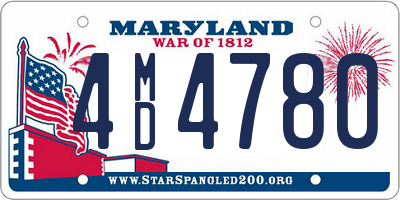 MD license plate 4MD4780