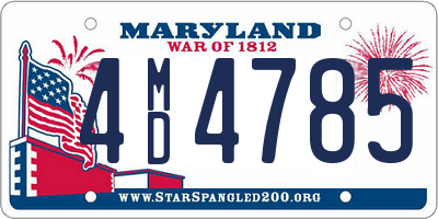 MD license plate 4MD4785