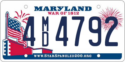 MD license plate 4MD4792