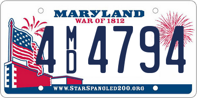MD license plate 4MD4794