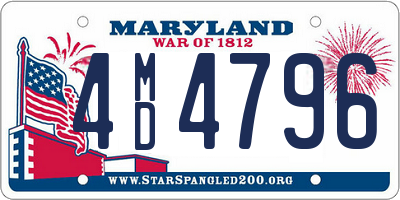 MD license plate 4MD4796