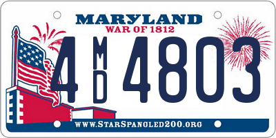 MD license plate 4MD4803