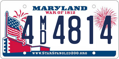 MD license plate 4MD4814
