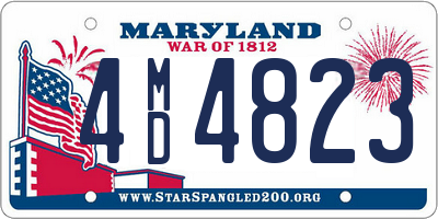 MD license plate 4MD4823