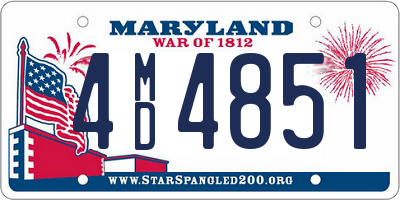 MD license plate 4MD4851