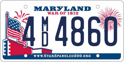 MD license plate 4MD4860