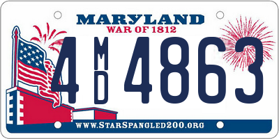 MD license plate 4MD4863