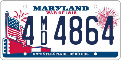 MD license plate 4MD4864