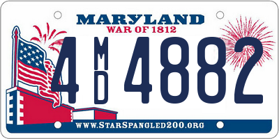 MD license plate 4MD4882