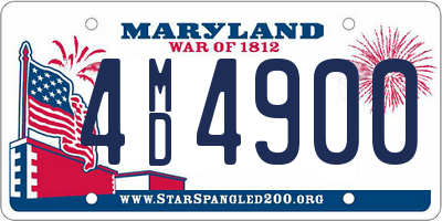 MD license plate 4MD4900