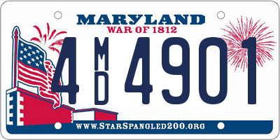MD license plate 4MD4901
