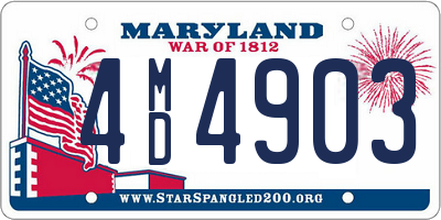 MD license plate 4MD4903