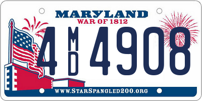 MD license plate 4MD4908