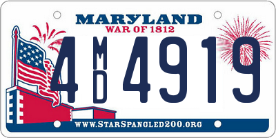 MD license plate 4MD4919