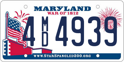 MD license plate 4MD4939